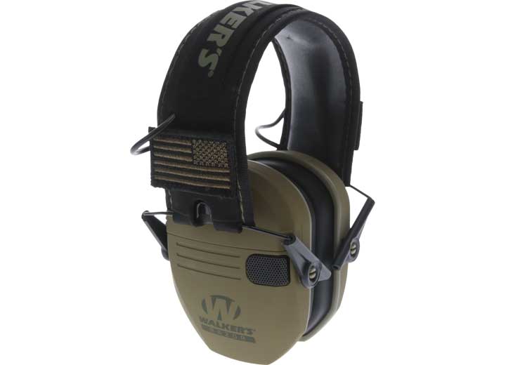 Walker's Razor Patriot Slim Electronic Muffs – Olive Drab Green  • GWP-RSEMPAT-ODG