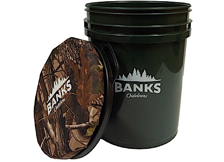 Banks Outdoors Camouflage Bucket Backpack Hunting/Fishing Seat  • STBKTBP