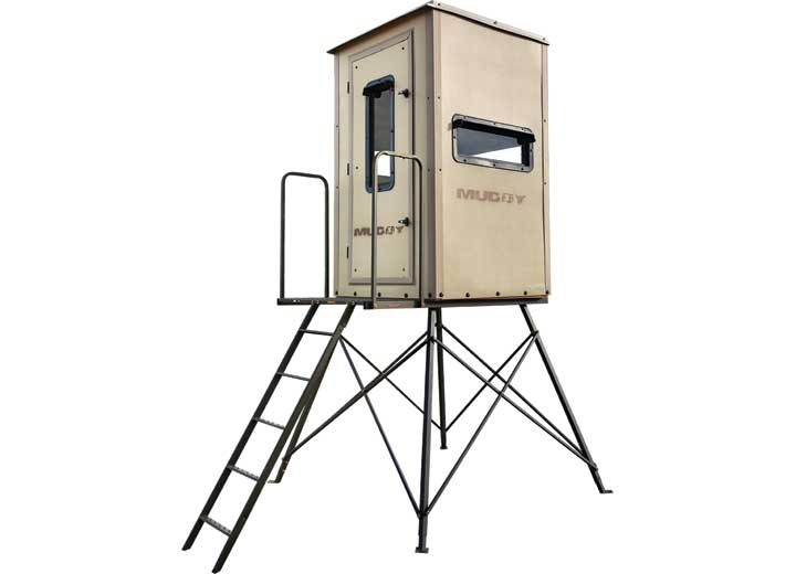 Muddy Gunner Box Blind with 5 ft. Tower  • MUD-BBB1000-5C