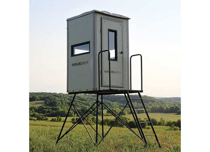 Muddy Gunner Box Blind with 5 ft. Tower  • MUD-BBB1000-5C