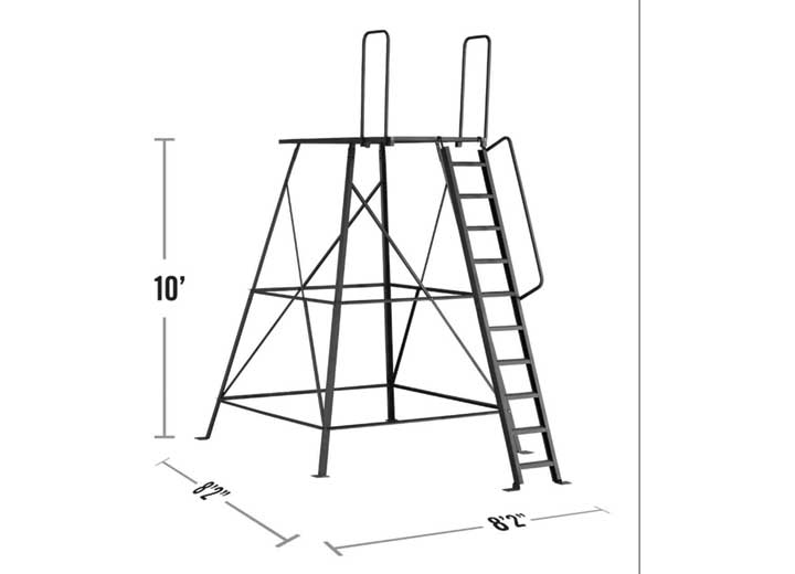 Muddy Gunner Box Blind with 10' Tower  • MUD-BBB1010