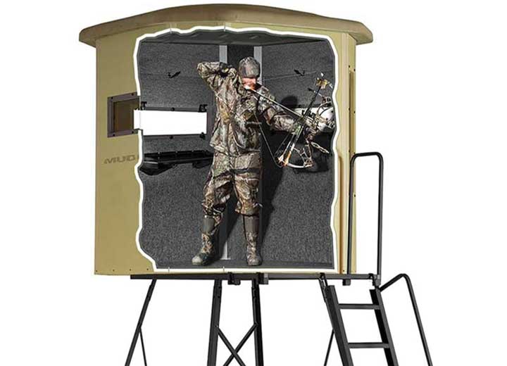 Muddy Bull Box Blind with Elite 10' Tower  • MUD-BBB4000-10C