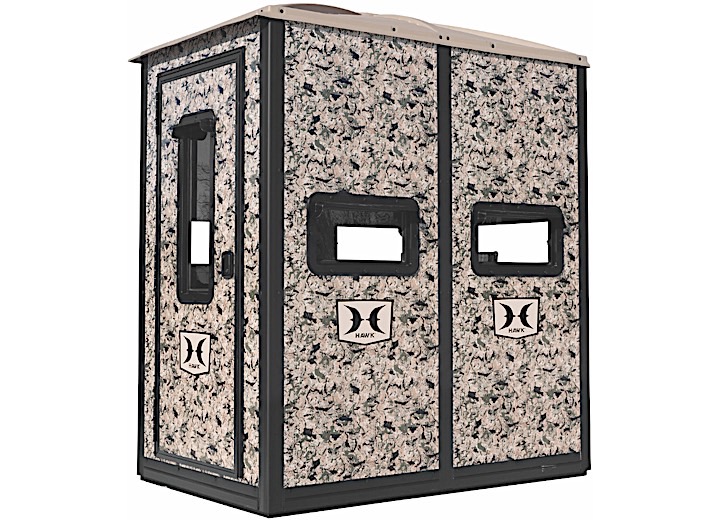 Hawk Double Box Blind with 10' Elite Tower  • HWK-BBB2000-10C