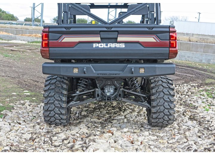 Steelcraft 18-23 Polaris Ranger 1000/XP1000 Fine Textured Black UTV Rear Bumper Replacement  • 65-3000