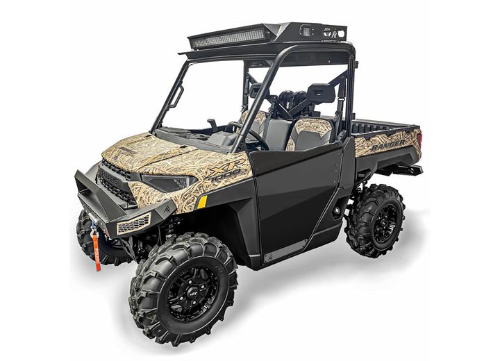 Thumper Fab 19-24 Polaris Ranger XP 1000 Half Doors for Single Cab, Black  • TF011702.F