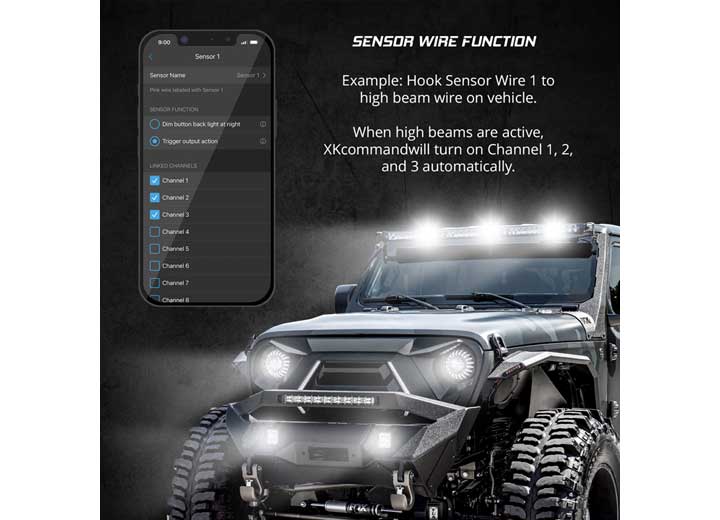 XK Glow XK Command Off Road Switch Panel with Bluetooth-Controlled App  • XK-CMD-KIT