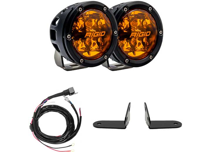 Rigid RZR 360-Series Amber Pro A-Pillar Light Kit, 2017-Current  • 41652