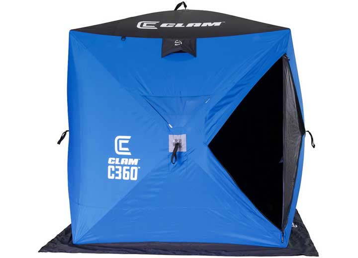 Clam C-360 2-3 Person 6'x6' Portable Hub Ice Fishing Shelter  • 114474