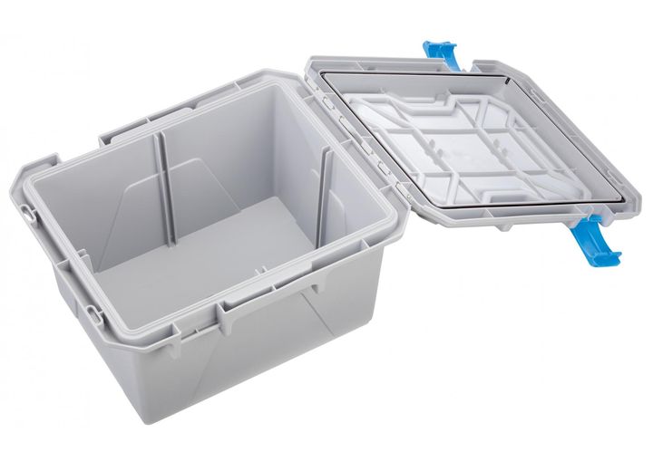 Plano Marine Water-Resistant Storage Bin Bin Storage Box, Gray w/ Blue Latches  • PLAM1071B