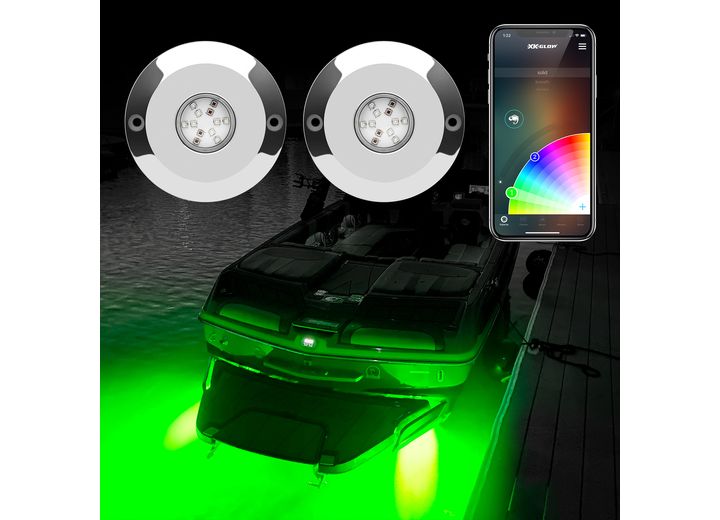 XK Glow 48W RGB LED Underwater Boat Light  • XK075001