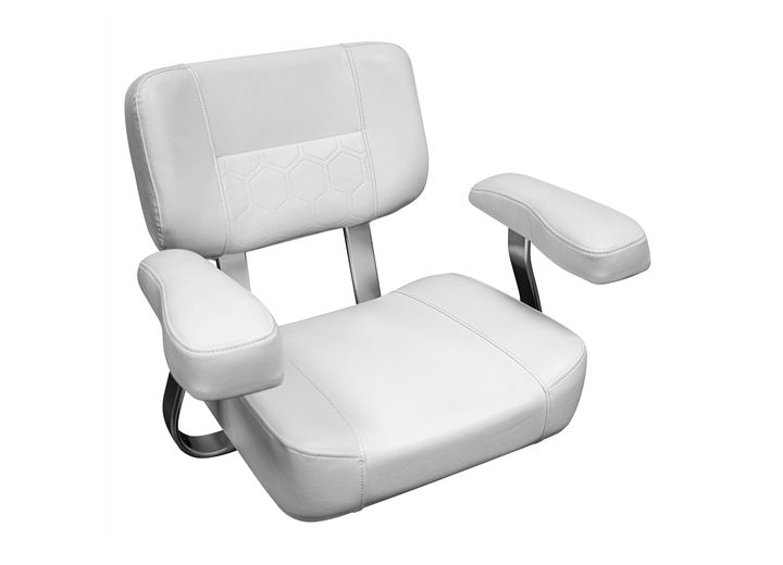 Wise Offshore Helm Chair w/ Padded Arm Rests, Brite White  • 3321-784