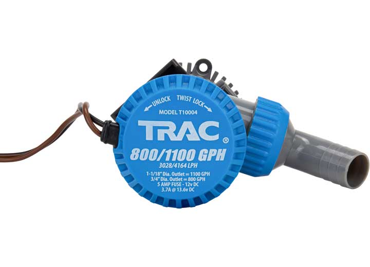 TRAC Bilge Pump, 800/1100GPH, 3/4