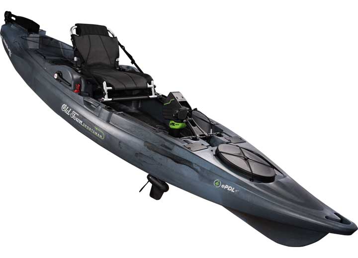 Old Town Sportsman BigWater ePDL+ 132 Kayak & Lithium Ion Battery/Charger, Steel Camo  • 01.4067.0105