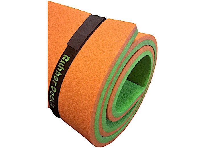 Rubber Dockie Duckling Floating Mat – 9 ft. x 6 ft., Green/Orange  • RD9OGT2