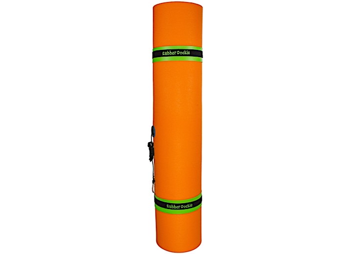 Rubber Dockie Duckling Floating Mat – 9 ft. x 6 ft., Green/Orange  • RD9OGT2