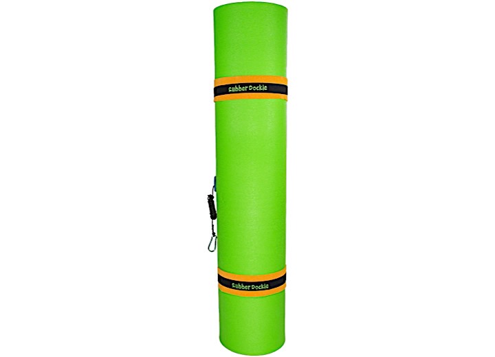 Rubber Dockie Duckling Floating Mat – 9 ft. x 6 ft., Green/Orange  • RD9OGT2