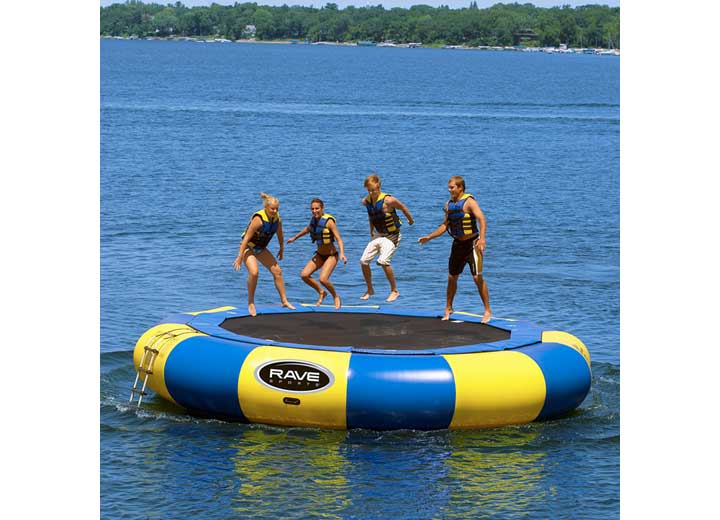 RAVE Sports Aqua Jump Eclipse 200 Water Trampoline - Blue/Yellow  • 00200