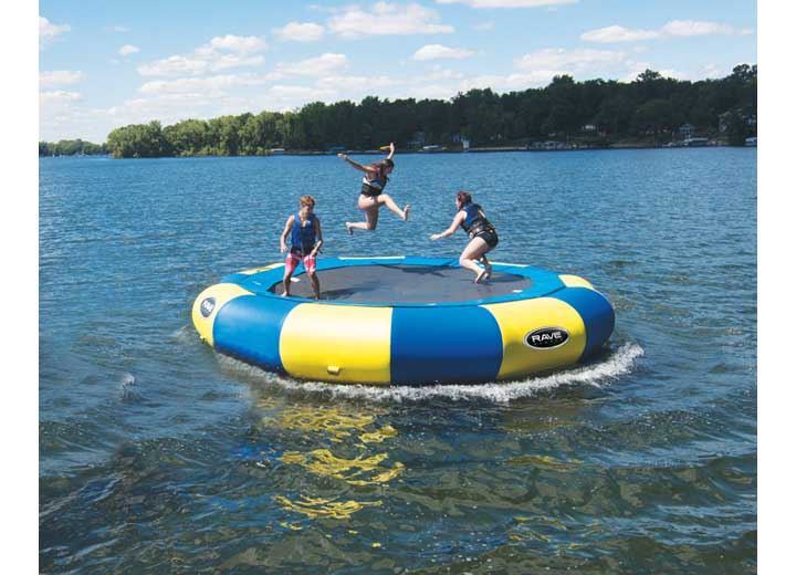 RAVE Sports Aqua Jump Eclipse 200 Water Trampoline - Blue/Yellow  • 00200