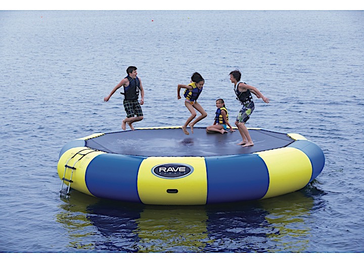 RAVE Sports Bongo 20 Water Bouncer - 19 ft. x 36 in., Yellow/Blue  • 02020