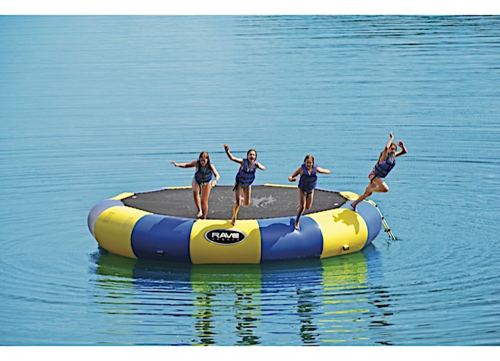 RAVE Sports Bongo 20 Water Bouncer - 19 ft. x 36 in., Yellow/Blue  • 02020