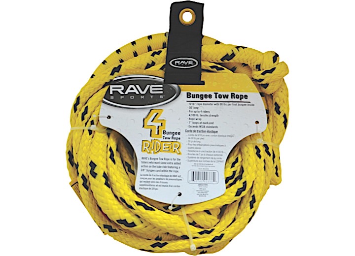 RAVE Sports 50' Bungee 4 Person Tow Rope  • 02333