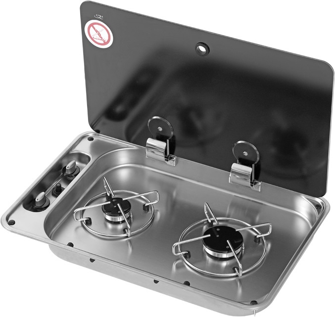 Suburban 2-Burner Stainless Steel Drop-In Cooktop  • 3045AST