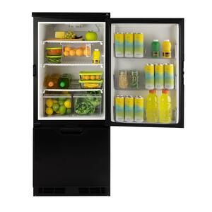 Norcold 6.2 Cu Ft 12V DC Compressor Refrigerator, RH, Black  • N2175BPR