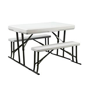 Faulkner Folding Table And Benches - 28-3/4