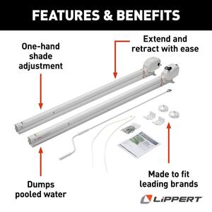 Lippert Solera 1500 Series Universal RV Awning Arms & Hardware Kit - 69