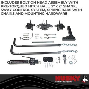 Husky Towing Round Bar Weight Distribution Hitch - 2-5/16