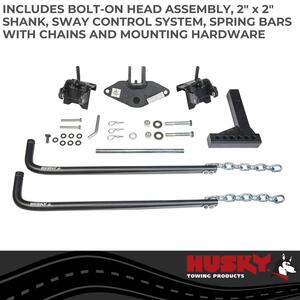 Husky Towing Round Bar Weight Distribution Hitch - 8,000lb  • 31422