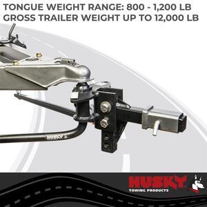 Husky Towing Round Bar Weight Distribution Hitch - 12,000lb  • 31423