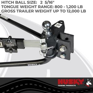 Husky Towing Round Bar Weight Distribution Hitch - 2-5/16