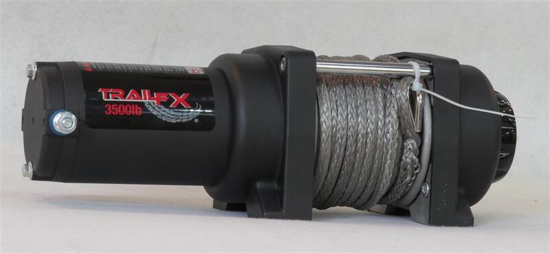 TrailFX 3500 Lb Winch, Synthetic Rope  • WS35B