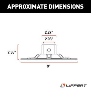 Lippert Foot Pad - Front Hall Effect Jack  • 362486