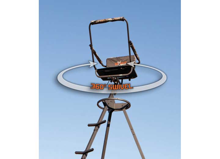 Big Game Pursuit Tripod 12' Deer Stand, 360 Degree  • BGM-CR8101