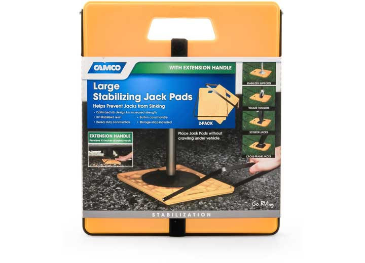 Camco Large Stabilizer Jack Pad - Set of 2 with Handle  • 44543