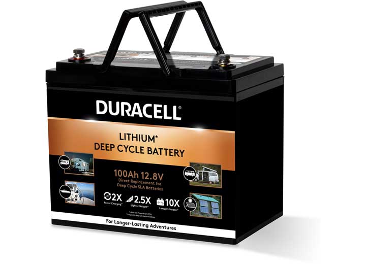 Duracell Lithium-Iron Phosphate Deep Cycle 12.8V 100 Ah Battery  • DRB100LFP