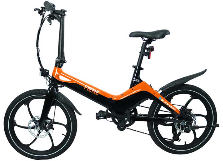 Blaupunkt Fiene Folding Electric Bike, Orange/Black, 20