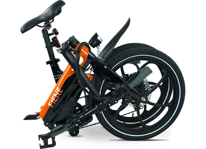 Blaupunkt Fiene Folding Electric Bike, Orange/Black, 20