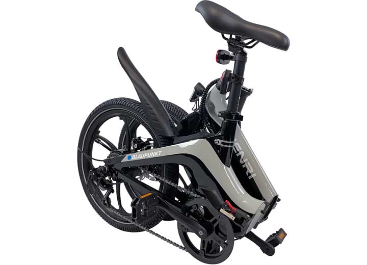 Blaupunkt Henri Folding Electric Bike, Silver/Black, 20