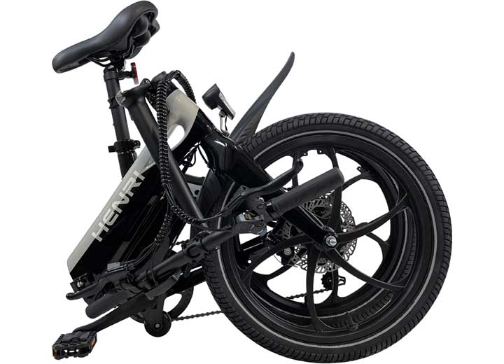 Blaupunkt Henri Folding Electric Bike, Silver/Black, 20