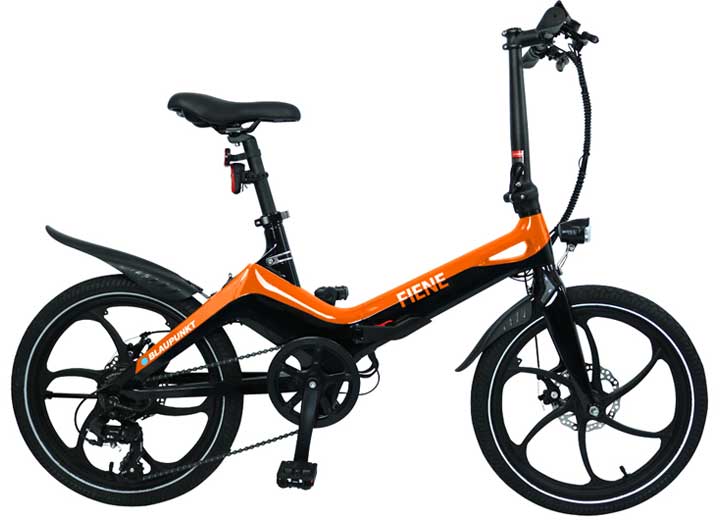 Blaupunkt Fiene Folding Electric Bike, Orange/Black, 20