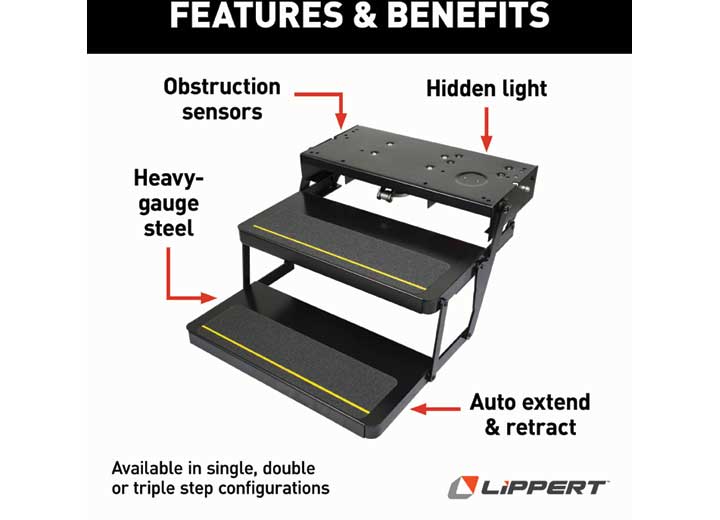 Lippert Kwikee 25 Series Electric Step Assembly Frame  • 3658374