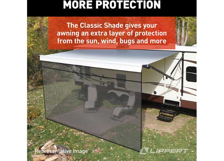 Lippert Solera Super Shade RV Awning Front Panel - 6' x 10'   • 3797820610