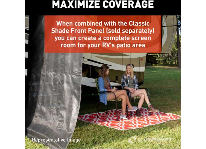 Lippert Solera Super Shade RV Awning Front Panel - 6' x 10'   • 3797820610