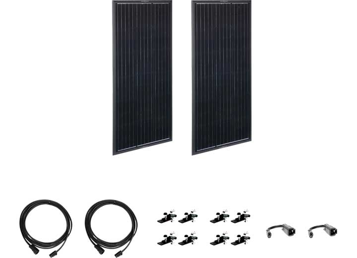 Zamp Solar Obsidian Series 200 Watt Solar Expansion Kit (2 x 100W)  • ZSK1007