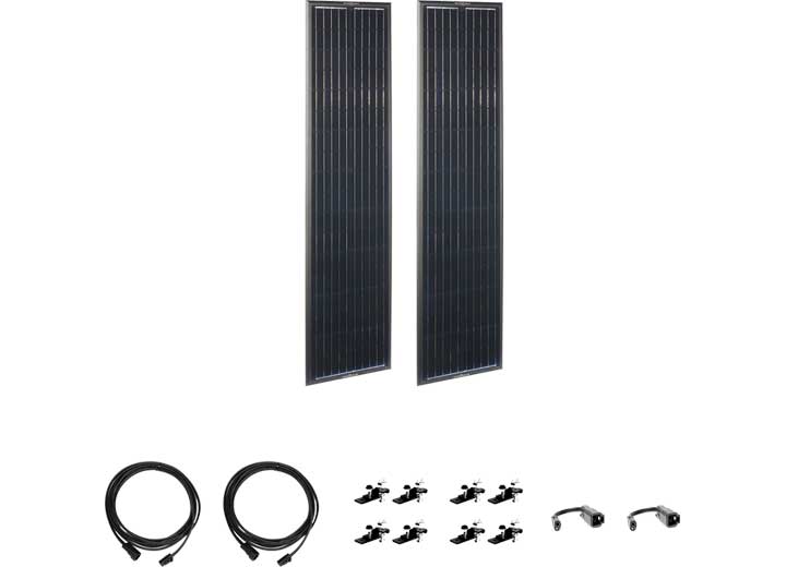 Zamp Solar Obsidian Series 180 Watt Long Solar Expansion Kit (2 x 90W)  • ZSK1009