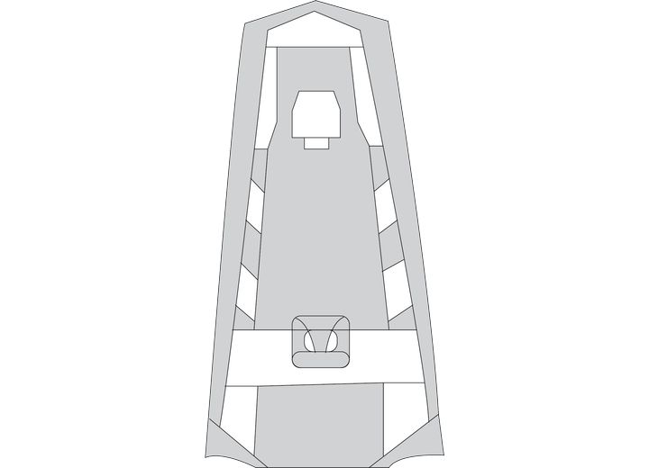 Carver Flex-Fit Haze Gray Poly-Guard Boat Cover for 14'-16' L x 78