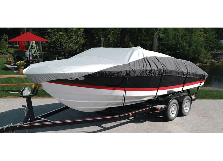 Taylor Made BoatGuard Eclipse Trailerable Boat Cover for Fish & Ski Style Boats, 16'-19' CL x 96